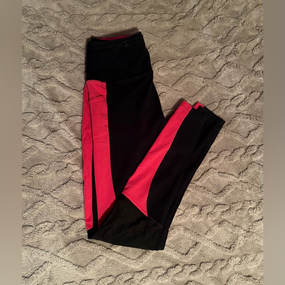 PINK Black and Pink Leggings